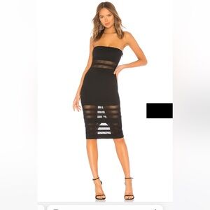 Superdown Magdalena Tube Mesh Dress